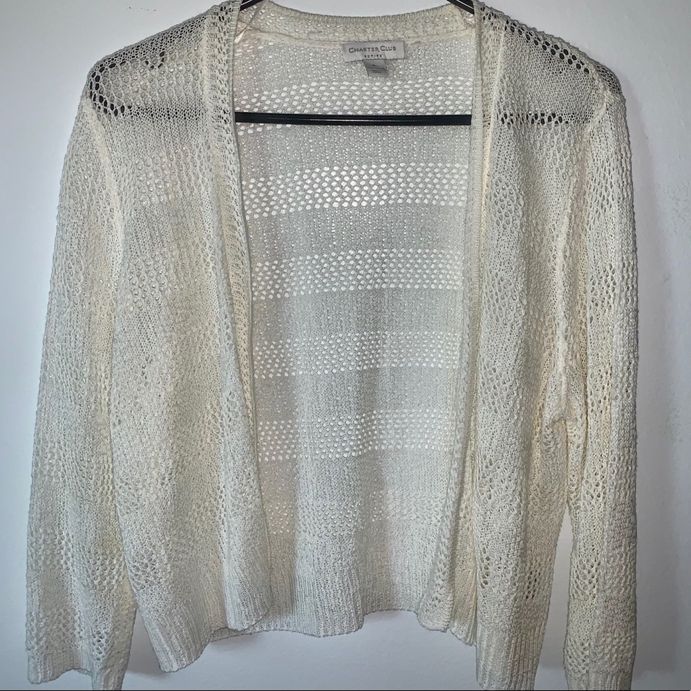 Charter Club Petit Lace Cardigan